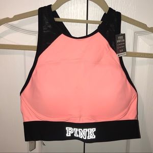 PINK sports bra with built in pads!!